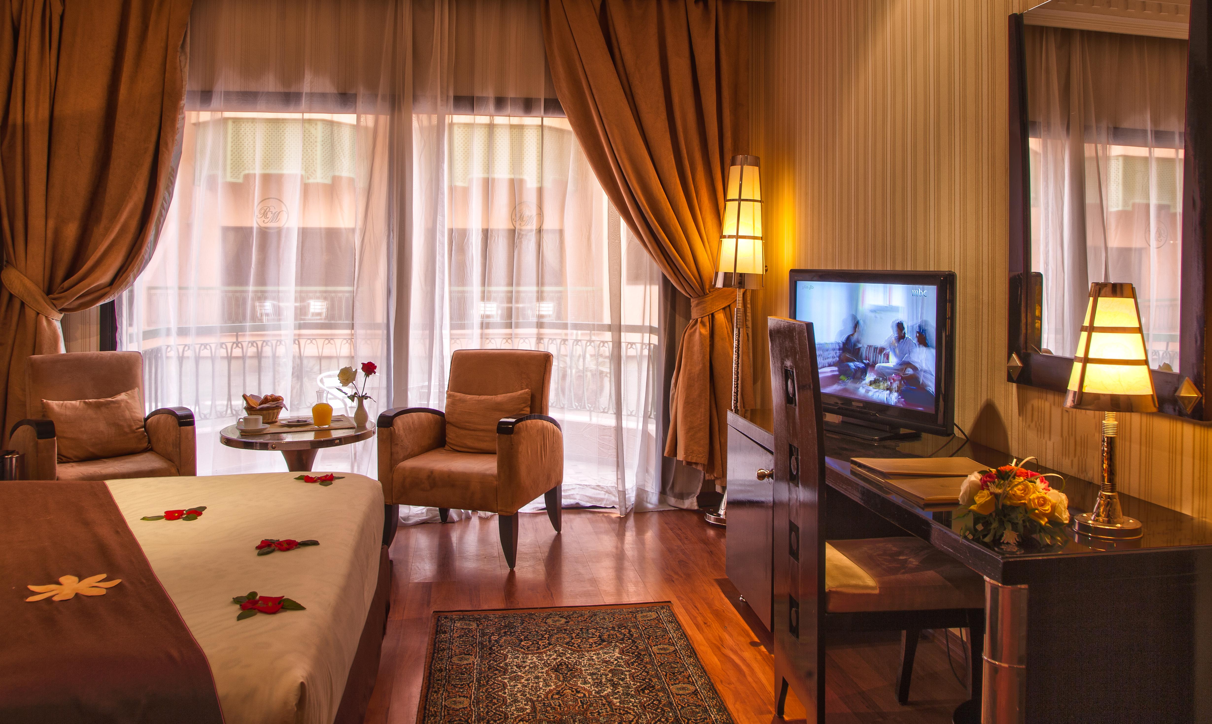 Royal Mirage Deluxe Otel Marakeş Dış mekan fotoğraf A room at the hotel